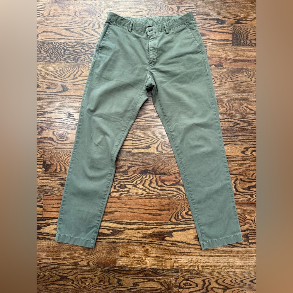 Ledbury green stretch chino 32x32